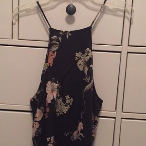 Brandy Melville Tops - black floral tank top Brandy Melville Tops - black floral tank top